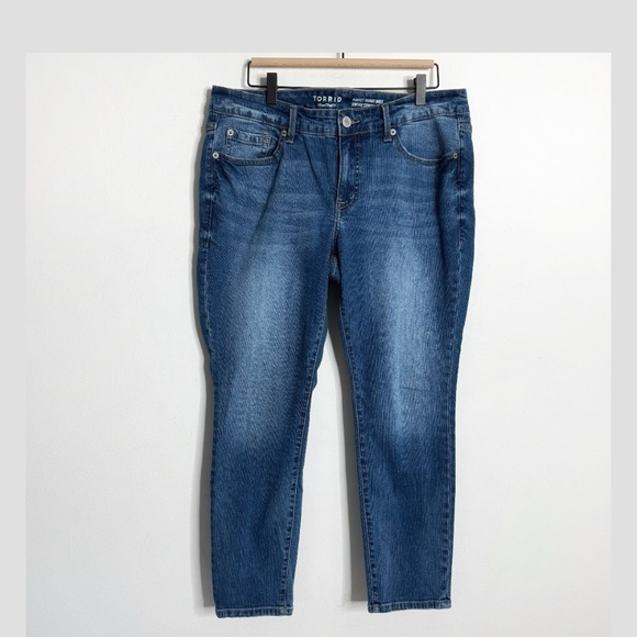 Torrid Perfect Skinny Ankle Vintage Stretch Jeans Mid Rise Denim Jeans Size 12R - Picture 2 of 13